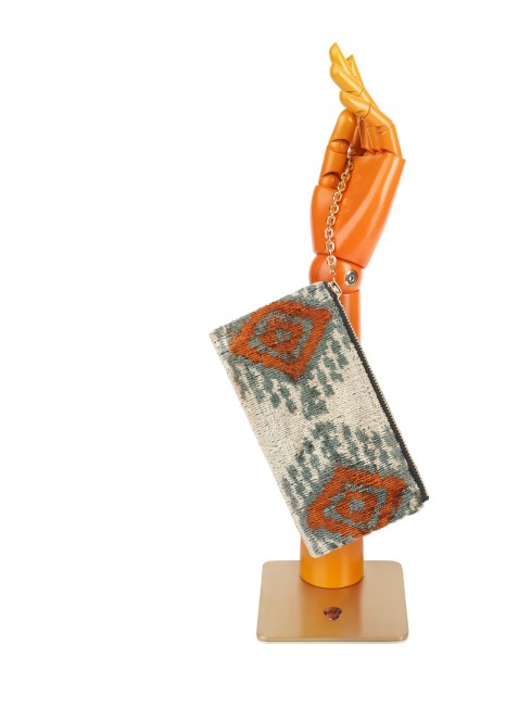 Шелковая (Бахмаль) ключница Grand (L) OCULI TERAE! (Глаза земли!) Key_OCULI TERAE!/L